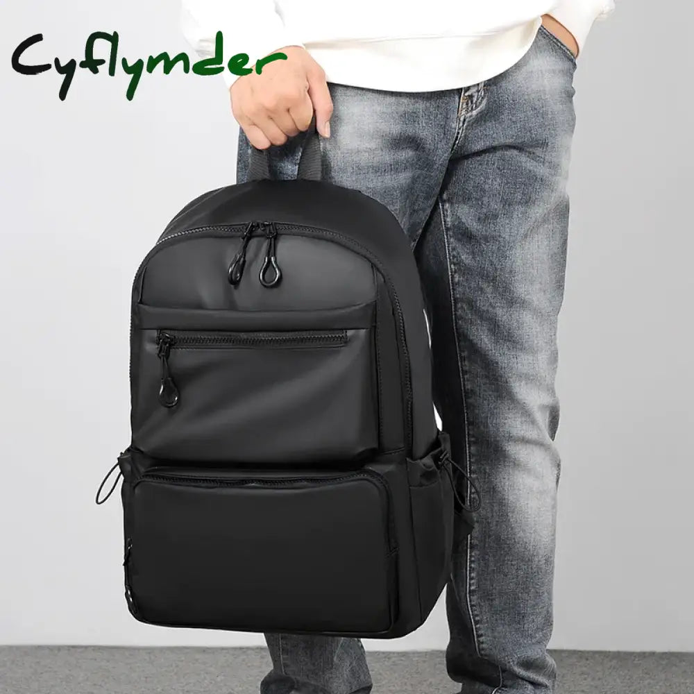 Cyflymder 14 Inch Polyester Men’s Backpack Travel Commuting Double Back Leisure Computer Bag