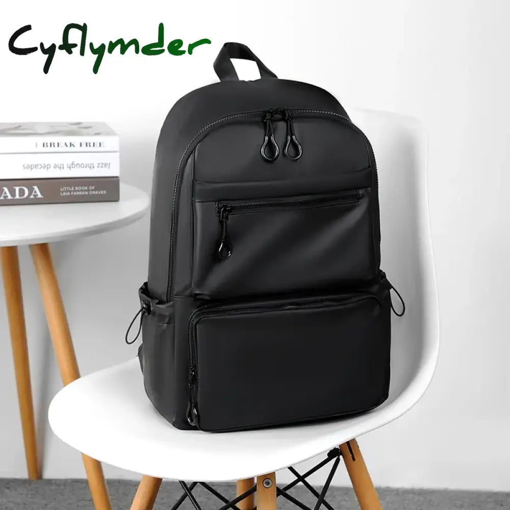 Cyflymder 14 Inch Polyester Men’s Backpack Travel Commuting Double Back Leisure Computer Bag