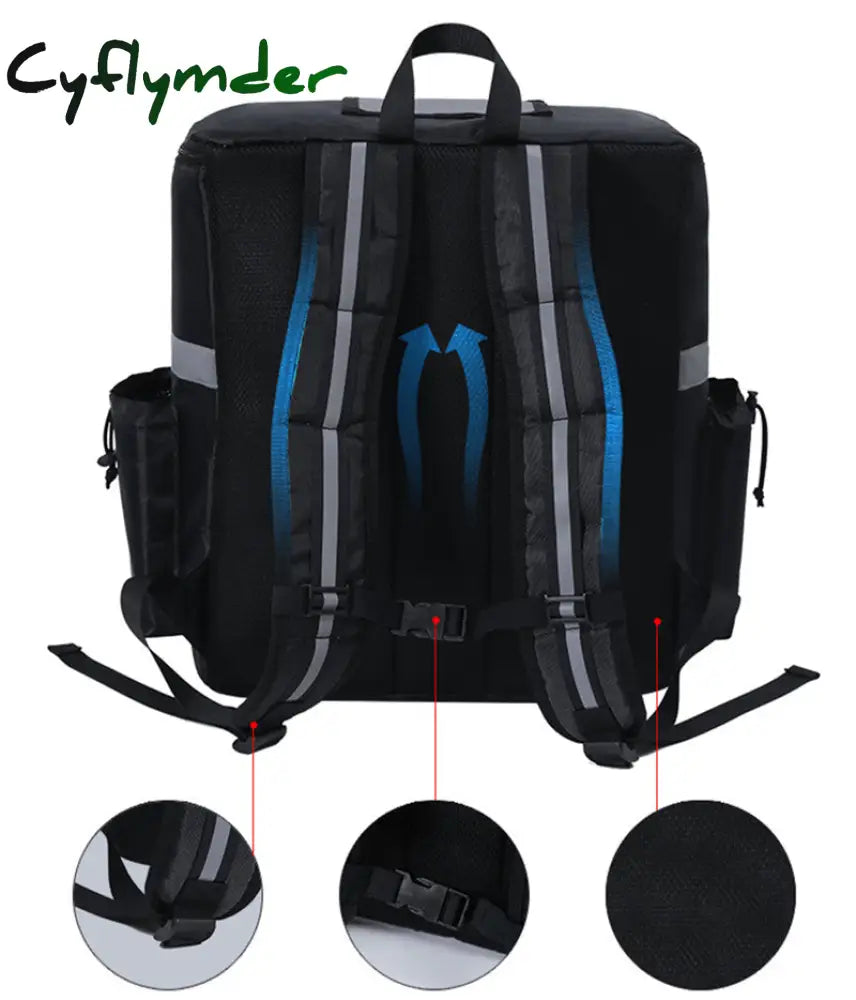 Cyflymder 15/18/35L Extra Large Thermal Food Bag Cooler Refrigerator Box Fresh Keeping Delivery