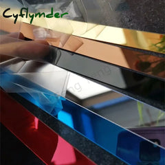 Cyflymder 1M Self-adhesive Acrylic Mirror Wall Sticker Living Room Bedroom Edge Strip Corner Line Wall DIY Background