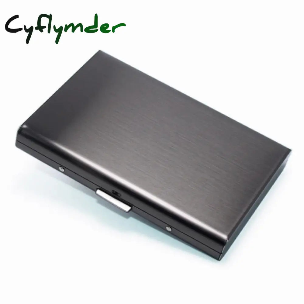 Cyflymder 1Pc Card Holder Men Rfid Blocking Aluminum Metal Slim Wallet Money Bag Anti-Scan Credit