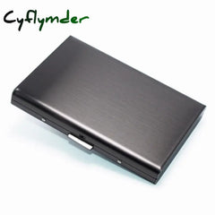 Cyflymder 1Pc Card Holder Men Rfid Blocking Aluminum Metal Slim Wallet Money Bag Anti-Scan Credit