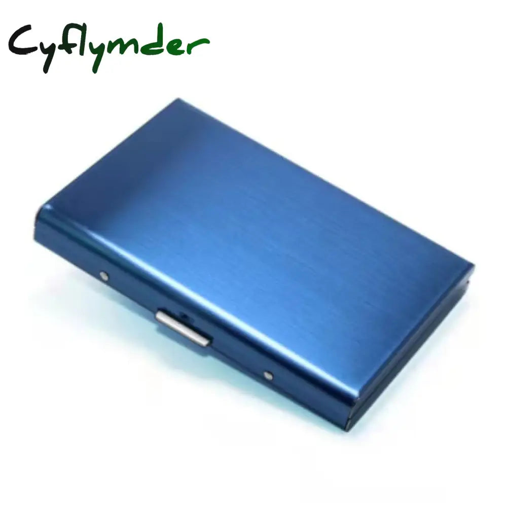 Cyflymder 1Pc Card Holder Men Rfid Blocking Aluminum Metal Slim Wallet Money Bag Anti-Scan Credit