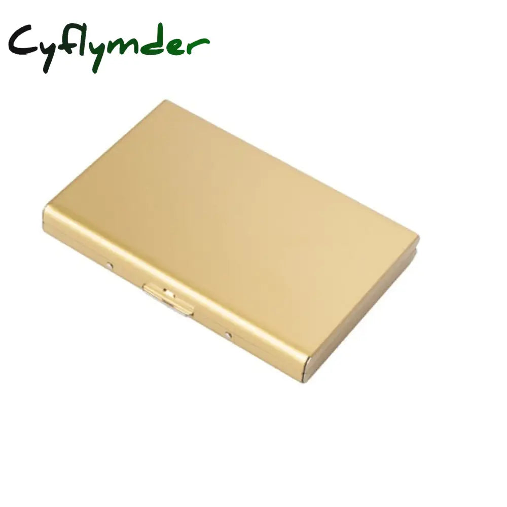 Cyflymder 1Pc Card Holder Men Rfid Blocking Aluminum Metal Slim Wallet Money Bag Anti-Scan Credit