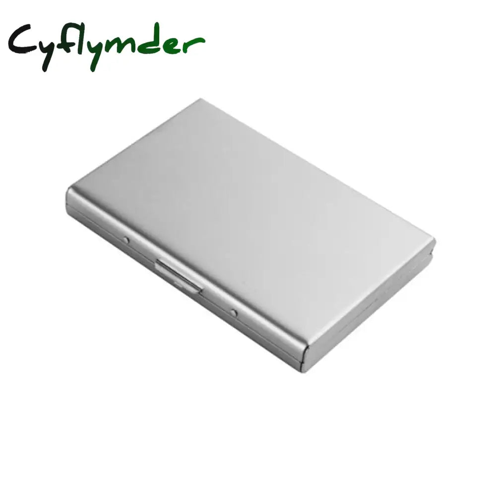 Cyflymder 1Pc Card Holder Men Rfid Blocking Aluminum Metal Slim Wallet Money Bag Anti-Scan Credit