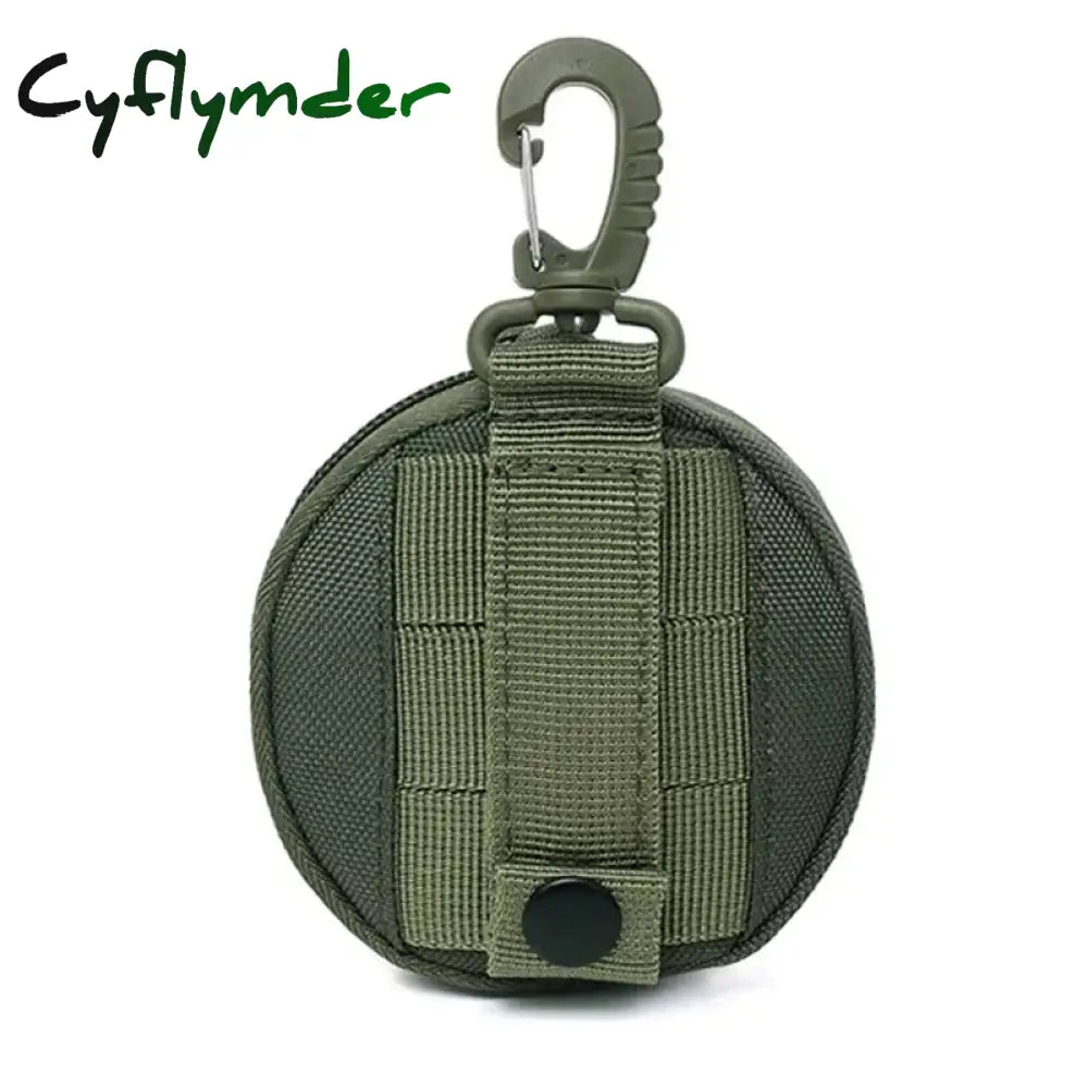 Cyflymder 1Pc Casual Men Coin Wallet Portable Mini Money Pouch Keys Holder Waist Bag Round Small