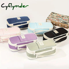 Cyflymder 1Pc Expandable Pencil Case With Compartments Large Capacity Cases Bag Pouch Portable