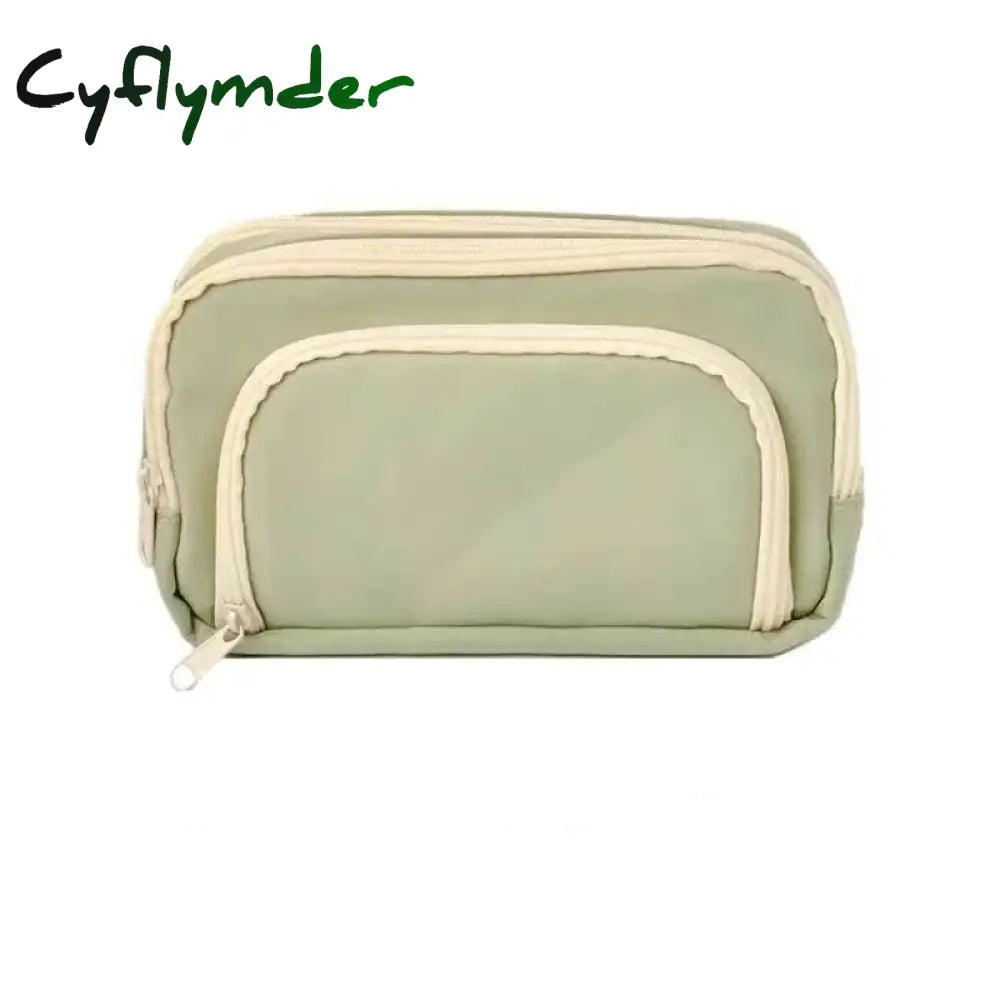 Cyflymder 1Pc Kawaii Girl Pencil Cases Large Capacity Aesthetic Bag Schoo Stationery Holder Zipper