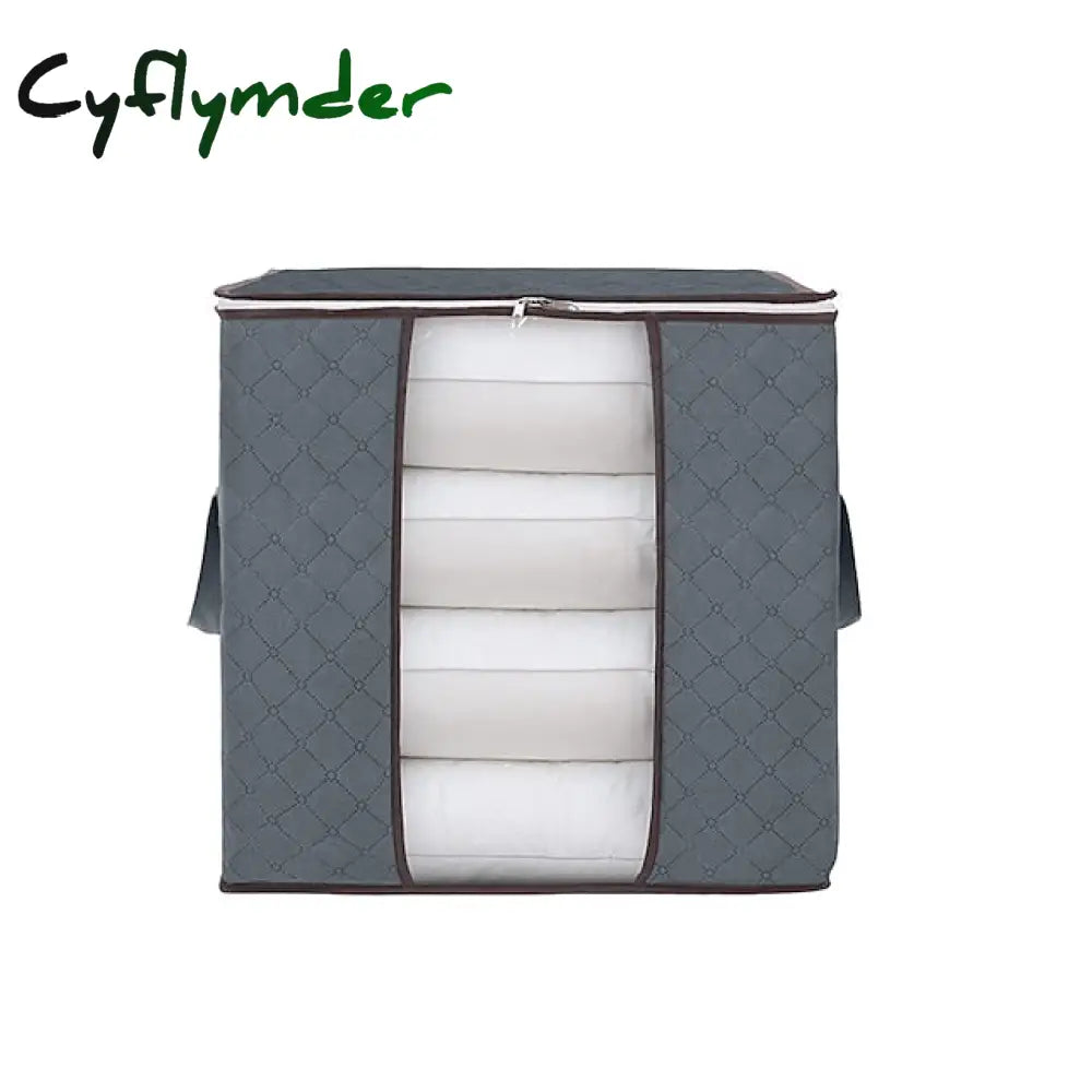 Cyflymder 1Pc Large Storage Bag Organizer Clothes With Reinforced Handle Containers For Bedding