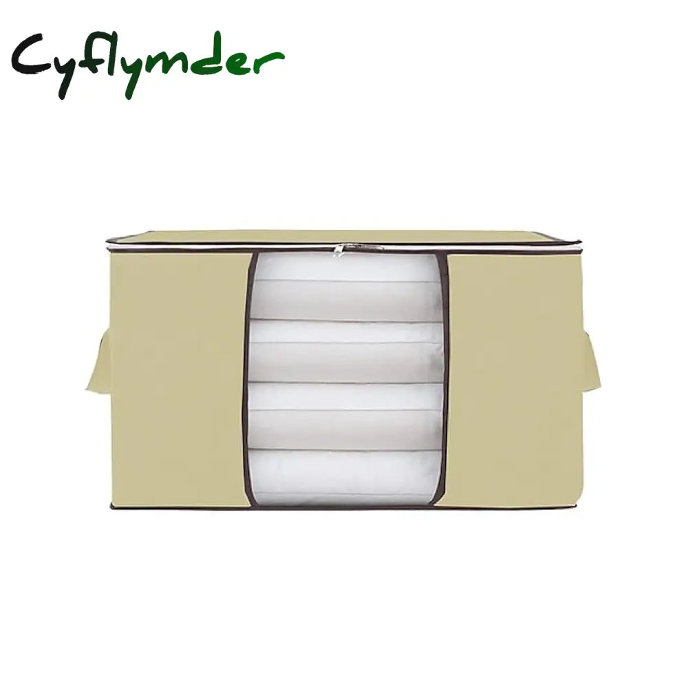 Cyflymder 1Pc Large Storage Bag Organizer Clothes With Reinforced Handle Containers For Bedding