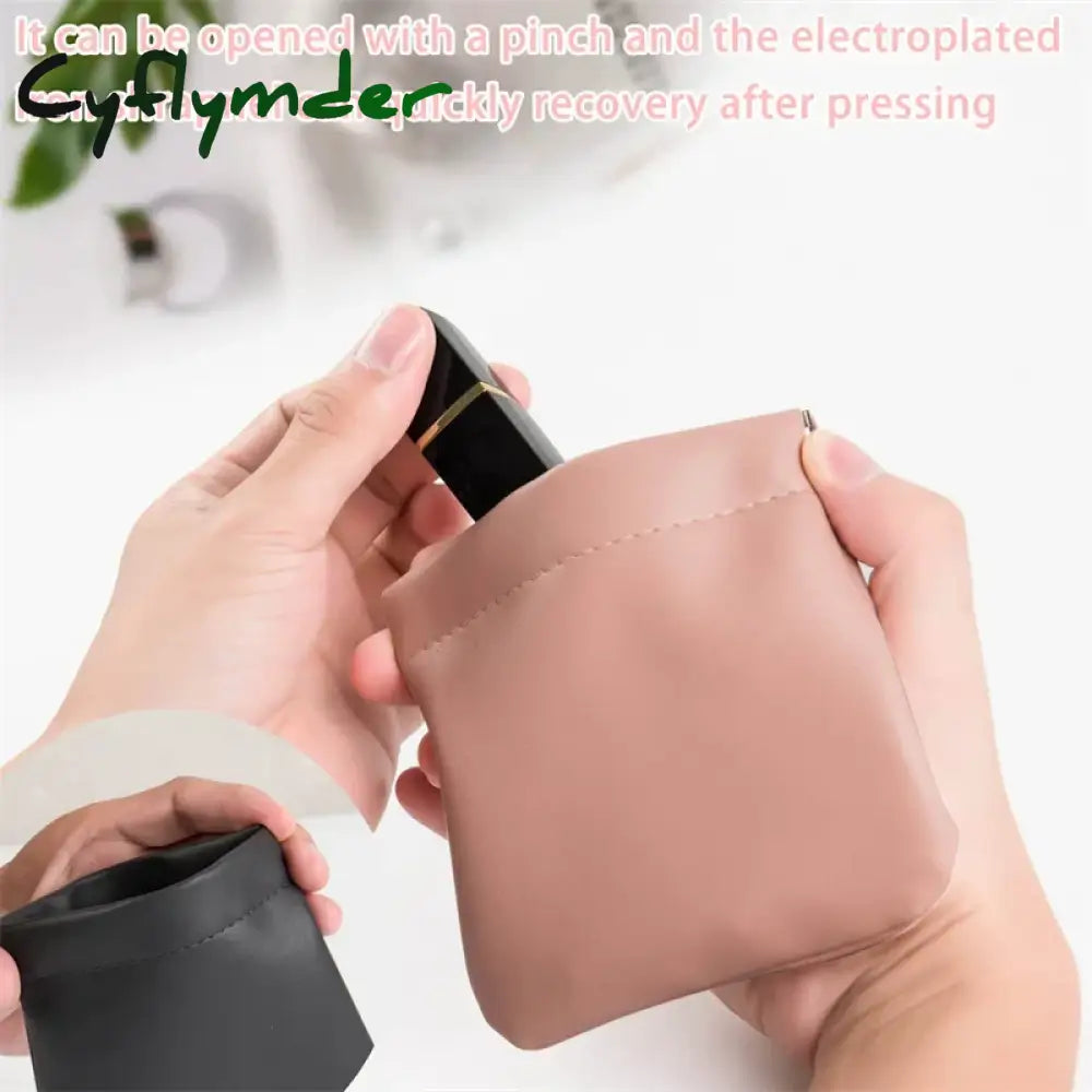 Cyflymder 1Pc Pu Earphone Coins Storage Bags Cosmetics Lipsticks Mouse Cable Holder Pouch Travel