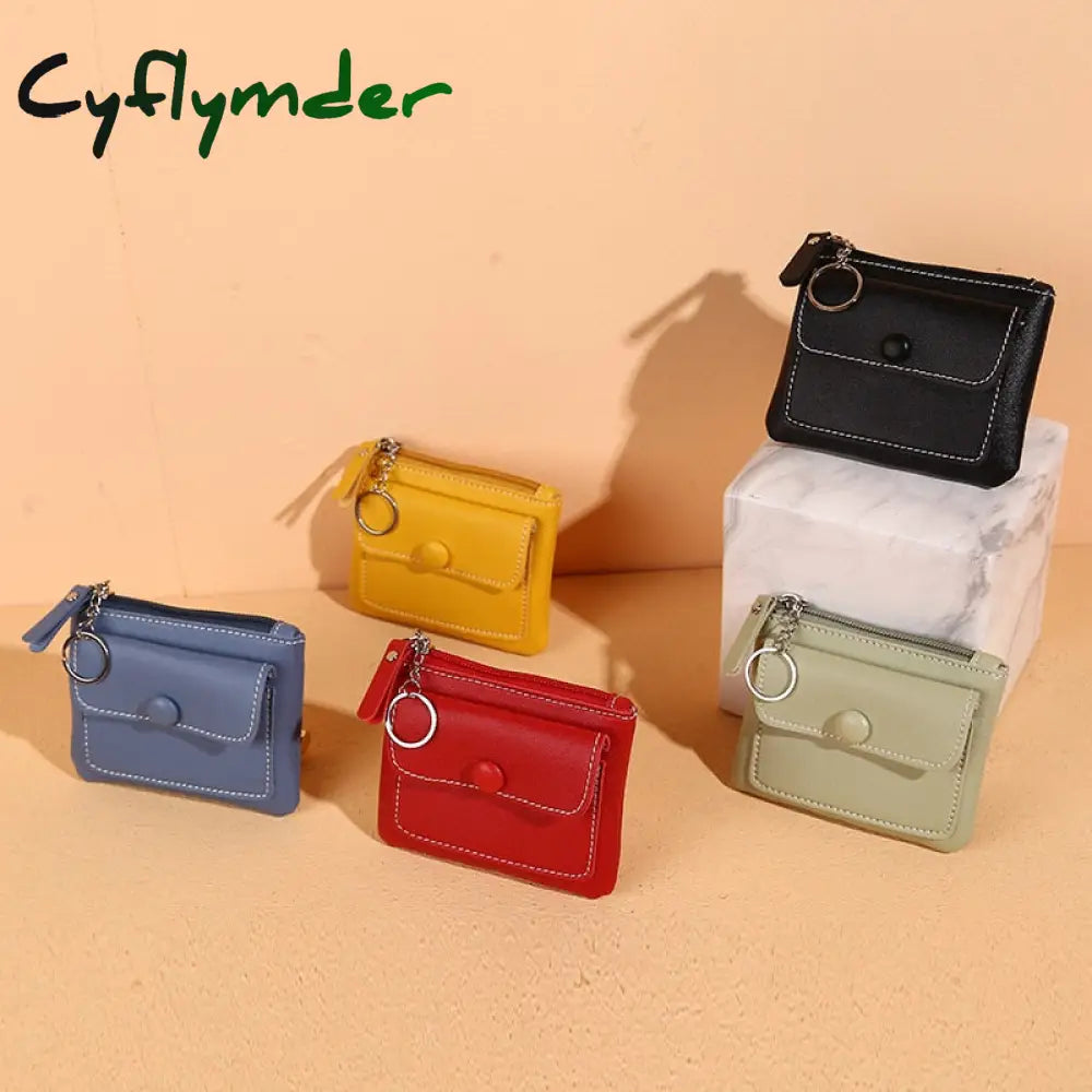 Cyflymder 1Pc Women Small Coin Purse Bag Wallet Zipper Girl Money Bags Change Purses Children Mini