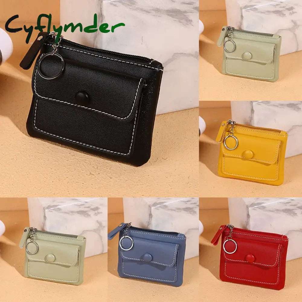 Cyflymder 1Pc Women Small Coin Purse Bag Wallet Zipper Girl Money Bags Change Purses Children Mini