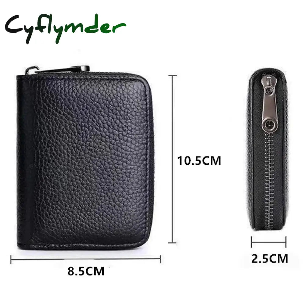 Cyflymder 20 Detents Cards Holders Pu Business Bank Credit Bus Id Card Holder Cover Coin Pouch Anti