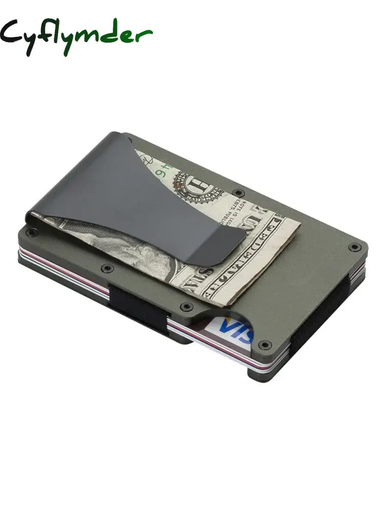 New Credit Card Work ID Various ID Storage Box Money Bag Portable Aluminum Alloy Wallet