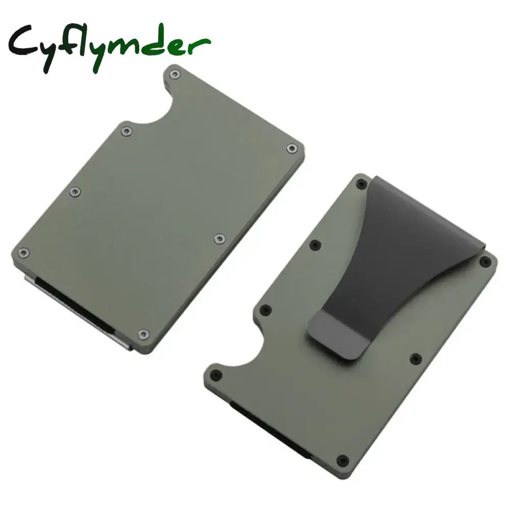 Cyflymder 2024 New Credit Card Work Id Various Storage Box Money Bag Portable Aluminum Alloy Wallet