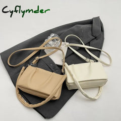 Cyflymder 2024 Spring Famous Brand Pu Leather Women’s Designer Underarm Handbag Short Handle