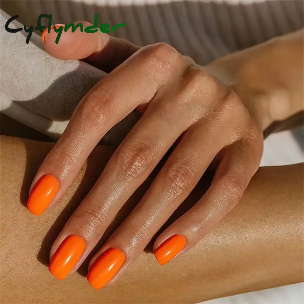 Cyflymder 24pcs Artificial Nail Art Fake Nails Full Coverage Removable Ballet Short Press On Nails tips Chips