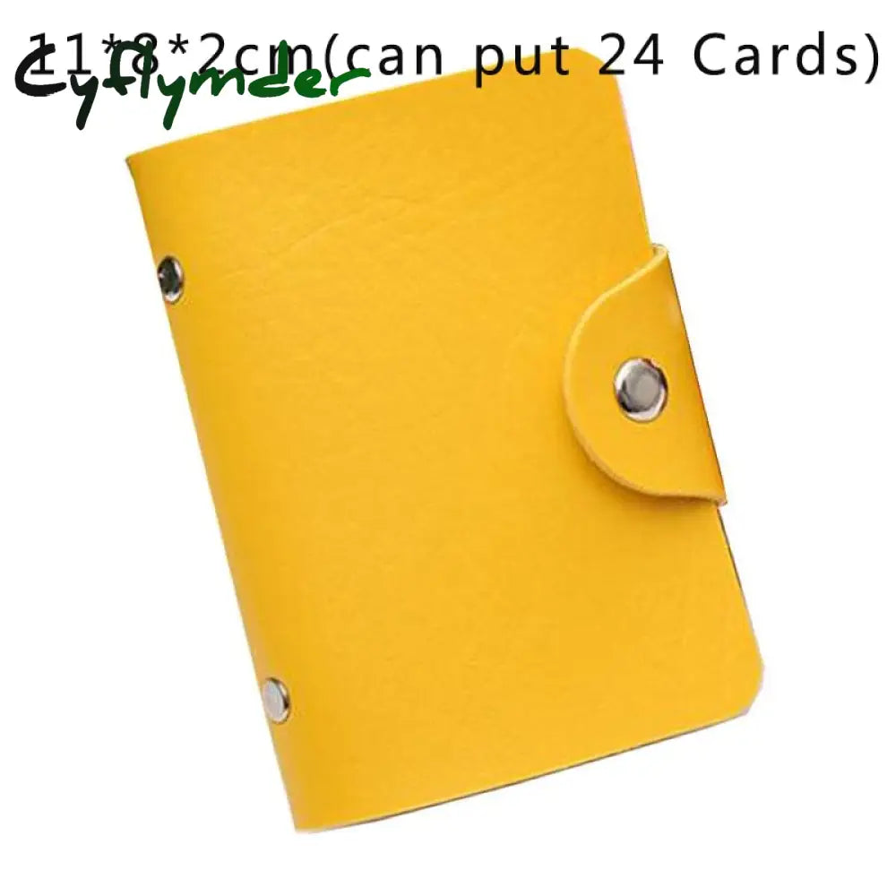 Cyflymder 26 Card Slots Holder With Button Photocard Id Photo Album Cute Cartoon Fruit Animal Print