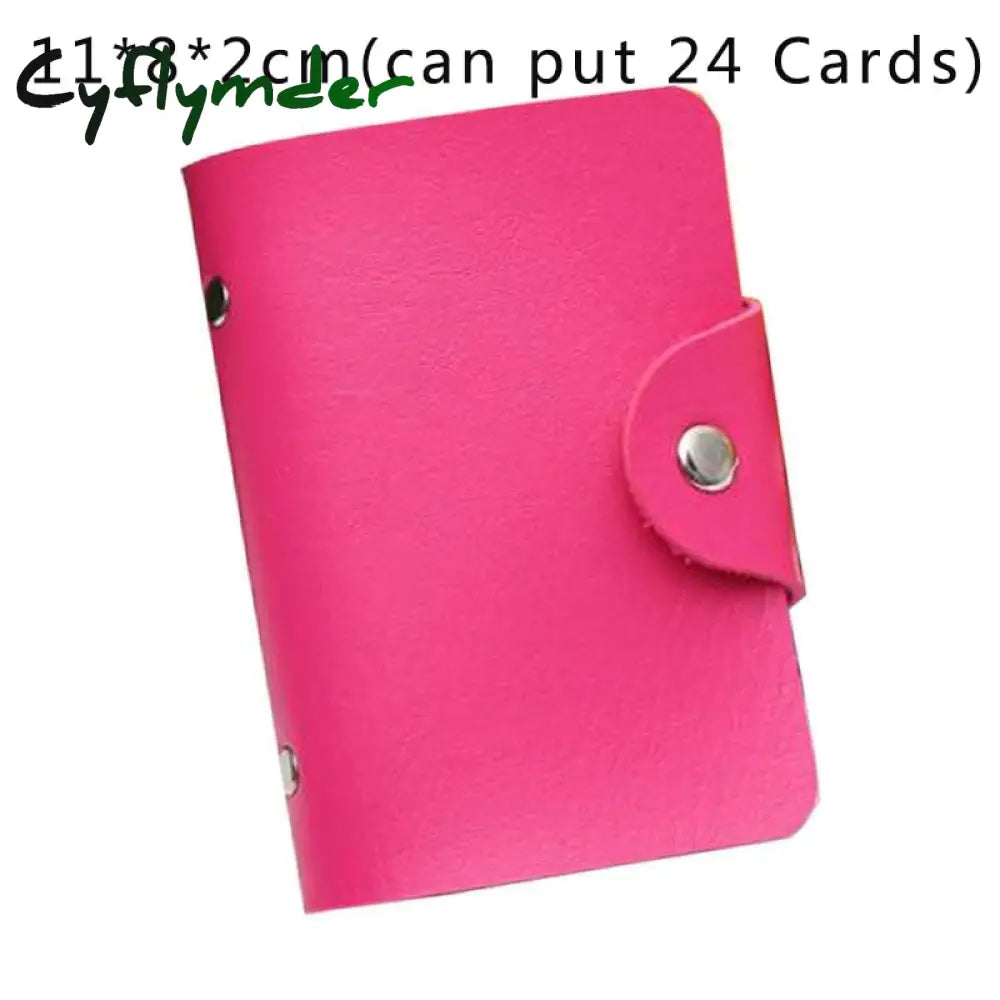 Cyflymder 26 Card Slots Holder With Button Photocard Id Photo Album Cute Cartoon Fruit Animal Print