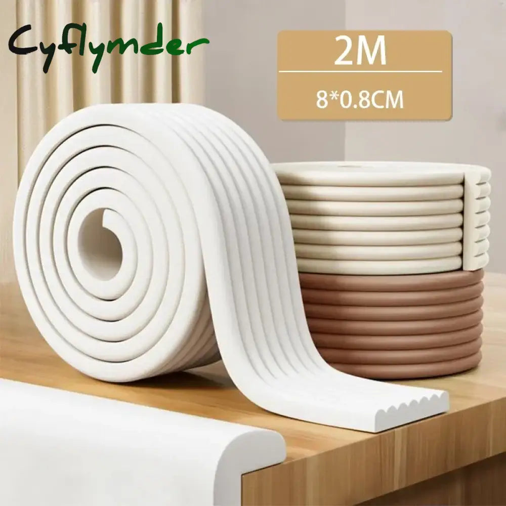 Cyflymder 2M Baby Safety Protection Strip Table Desk Edge Guard Strip Corner Protector Furniture Corners Children