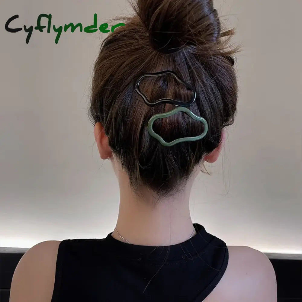 Cyflymder 2Pc Cute Metal Bb Hair Side Clips Claws Hairpin For Girls Women Kids Children Vintage
