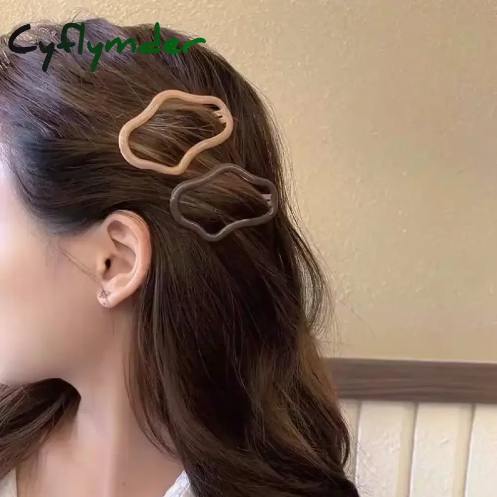 Cyflymder 2Pc Cute Metal Bb Hair Side Clips Claws Hairpin For Girls Women Kids Children Vintage