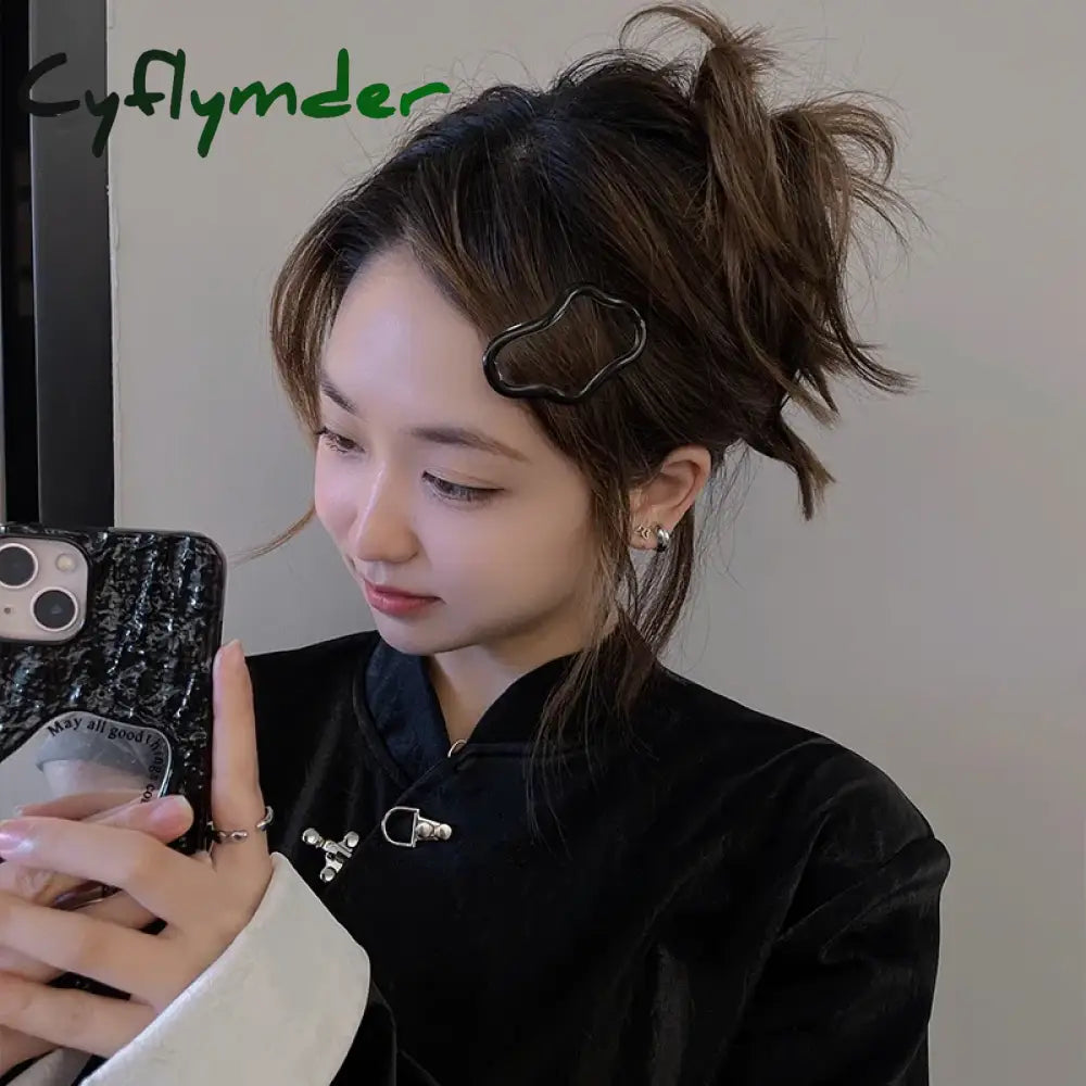 Cyflymder 2Pc Cute Metal Bb Hair Side Clips Claws Hairpin For Girls Women Kids Children Vintage