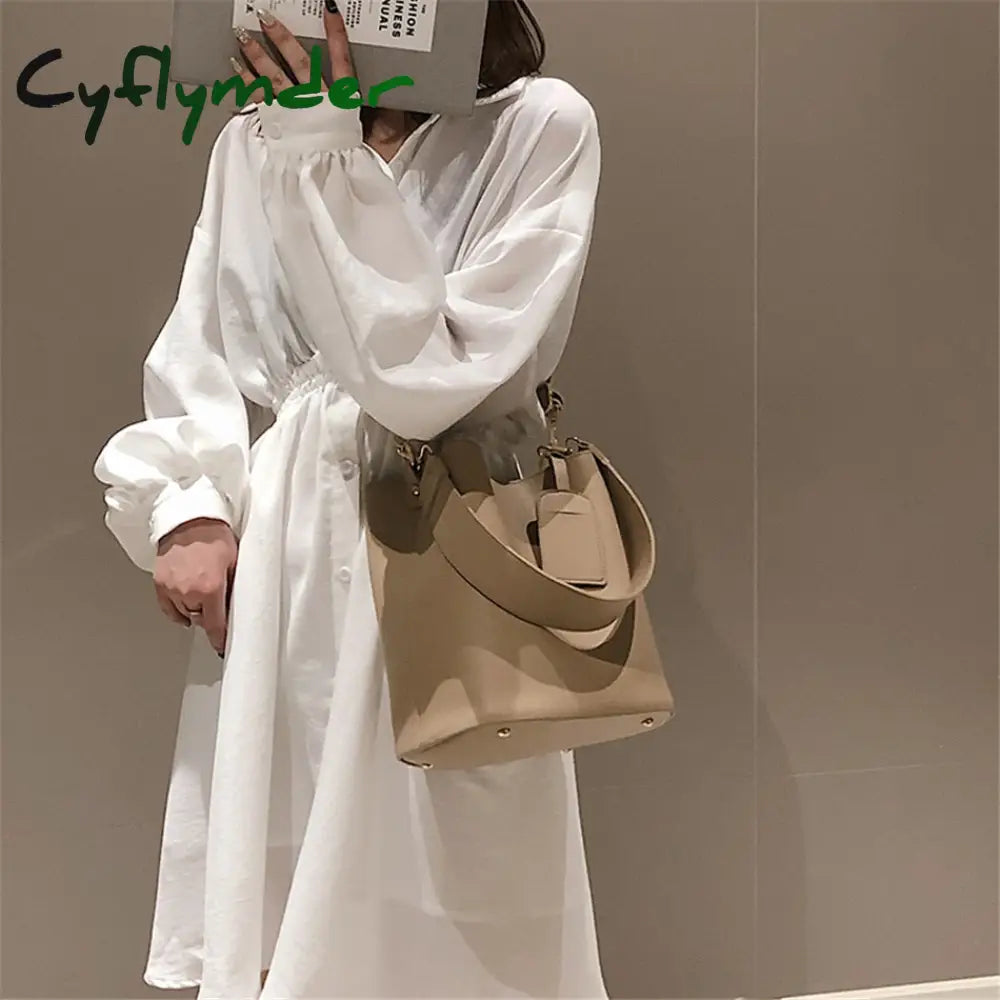 Cyflymder 2Piece/Set Pu Leather Women’s Handbags Fashion Designer Good Casual Ladies Tote Female