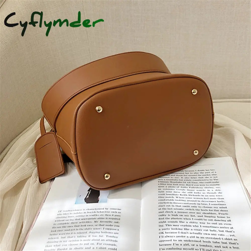 Cyflymder 2Piece/Set Pu Leather Women’s Handbags Fashion Designer Good Casual Ladies Tote Female