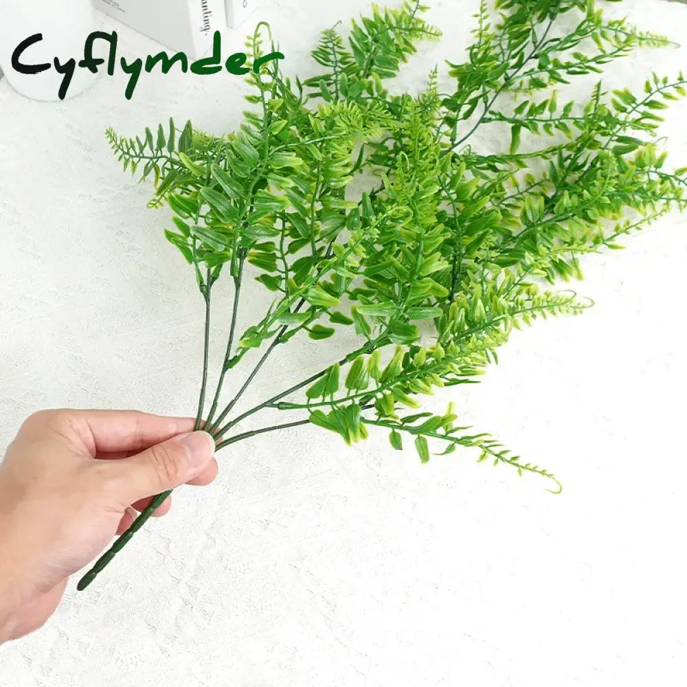 Cyflymder 3/1pcs Artificial Plant Vine Home Decoration Hanging Plastic Leaf Grass Garland Outdoor Wedding Party