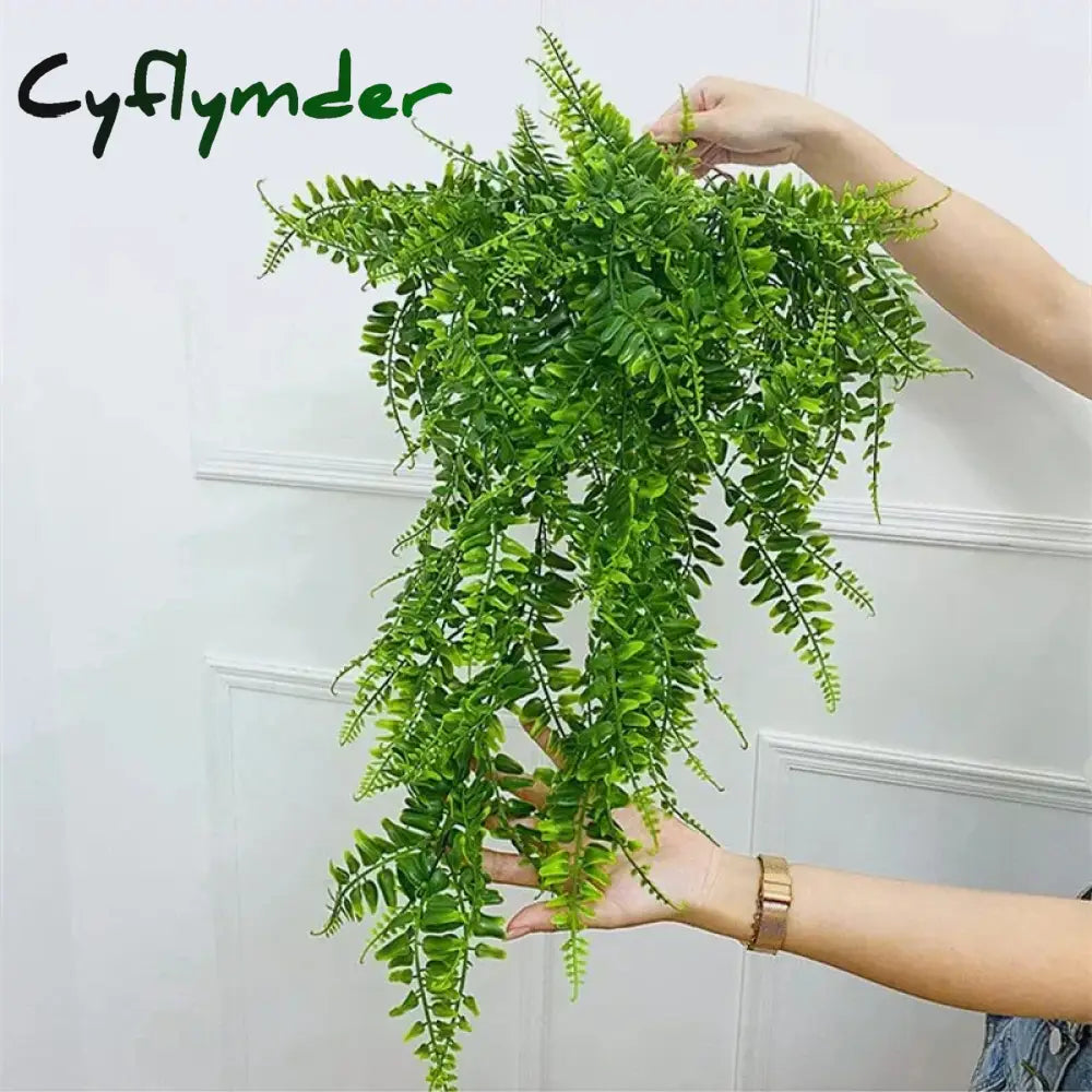 Cyflymder 3/1pcs Artificial Plant Vine Home Decoration Hanging Plastic Leaf Grass Garland Outdoor Wedding Party