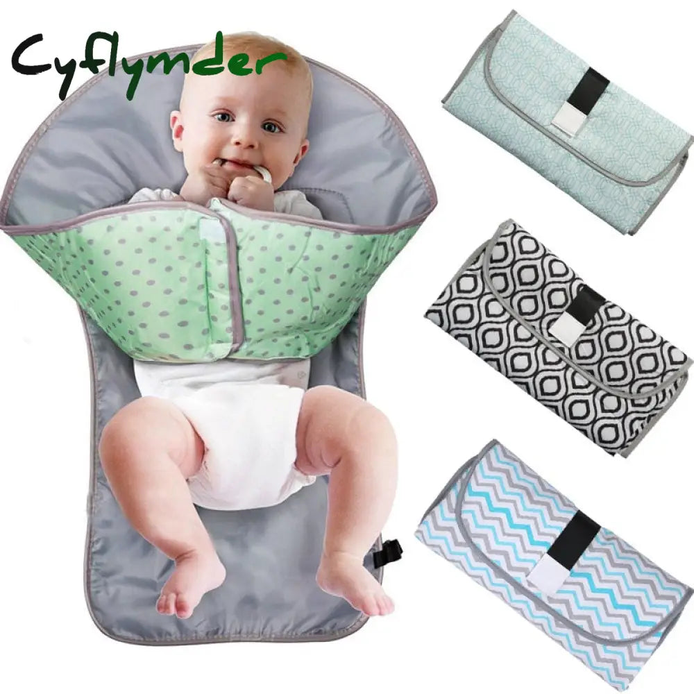 Cyflymder 3-In-1 Baby Changing Pads Multifunctional Portable Infant Foldable Urine Mat Waterproof