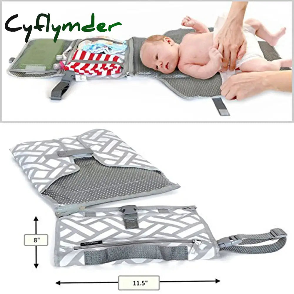 Cyflymder 3-In-1 Baby Changing Pads Multifunctional Portable Infant Foldable Urine Mat Waterproof