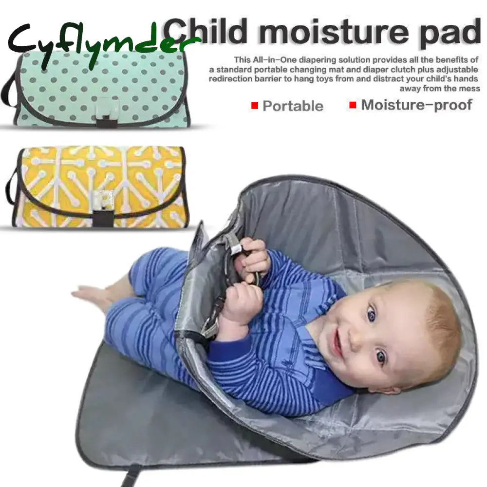 Cyflymder 3-In-1 Baby Changing Pads Multifunctional Portable Infant Foldable Urine Mat Waterproof