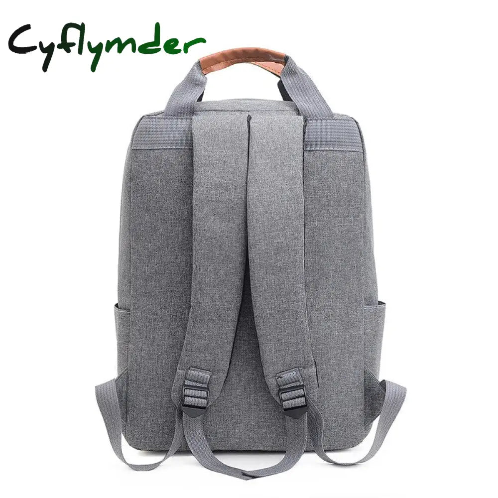 Cyflymder 3 In 1 Piece Set College Student School Bag Large Capacity Men Laptop Backpack Multi