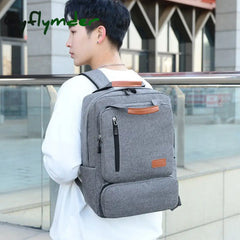 Cyflymder 3 In 1 Piece Set College Student School Bag Large Capacity Men Laptop Backpack Multi