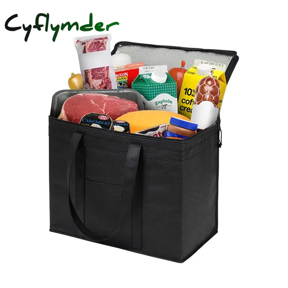 Cyflymder 31L Extra Large Travel Lunch Bag Camping Cooler Box Picnic Drink Ice Insulated Cool Food