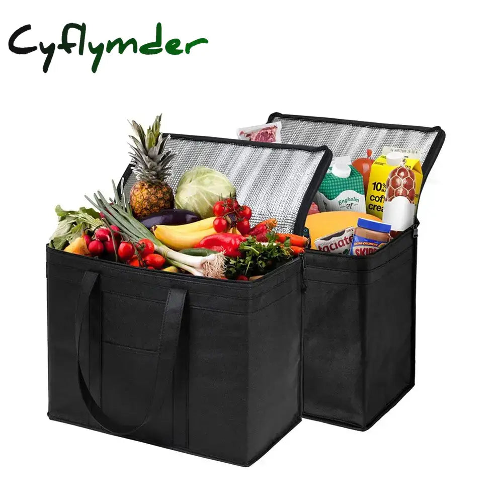 Cyflymder 31L Extra Large Travel Lunch Bag Camping Cooler Box Picnic Drink Ice Insulated Cool Food