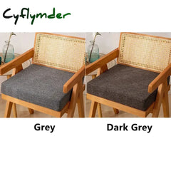 Cyflymder 35D Plus Hard High Density Linen Square Cushion Chair Pad Office Chair Cushions Buttocks Chair Mat Sofa