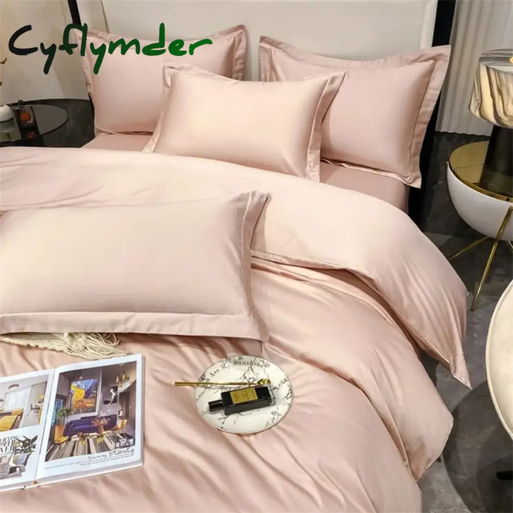 Cyflymder 3pcs Set Luxury Bedding Set 100% Egyptian Cotton Duvet Cover Set Single Double Queen King Bed Cover Soft