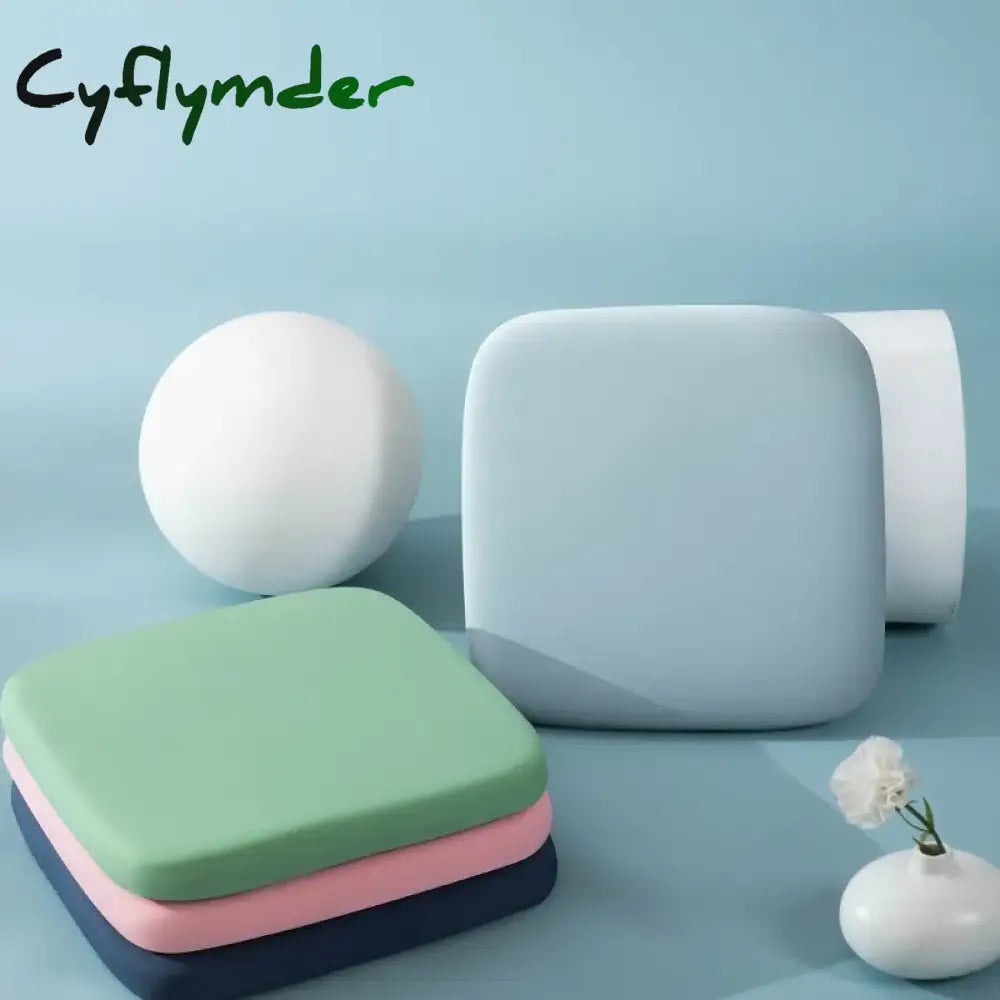 Cyflymder 40x40cm Memory Foam Seat Cushion Memory Cotton Office Student Seat Cushion Hemorrhoid Cushion Prolonged