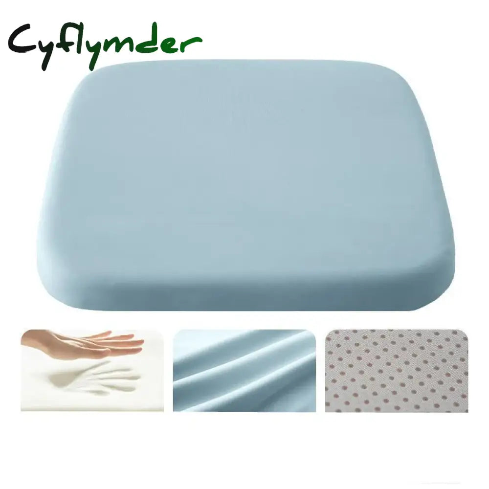 Cyflymder 40x40cm Memory Foam Seat Cushion Memory Cotton Office Student Seat Cushion Hemorrhoid Cushion Prolonged