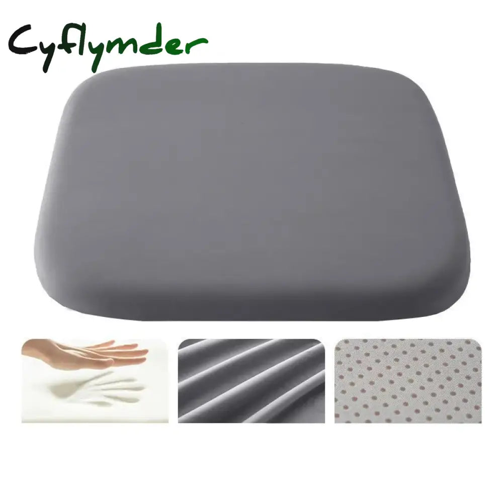 Cyflymder 40x40cm Memory Foam Seat Cushion Memory Cotton Office Student Seat Cushion Hemorrhoid Cushion Prolonged