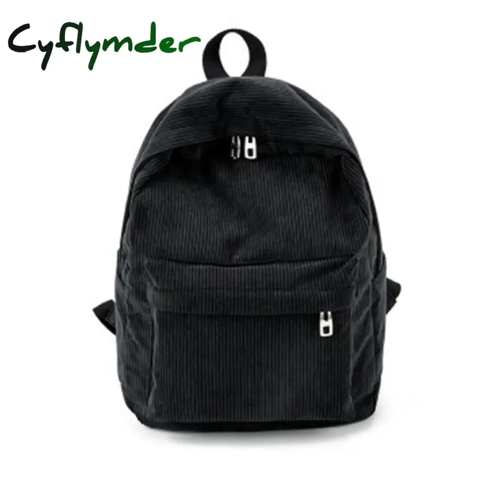 Cyflymder 5 Piece Set School Bags For Teenage Girls Women Backpack Canvas Travel Bagpack Notebook