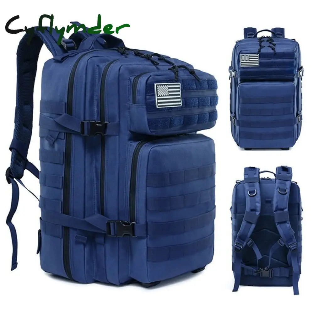 Cyflymder 50L Man/Women Hiking Trekking Bag Military Tactical Backpack Army Waterproof Molle Bug