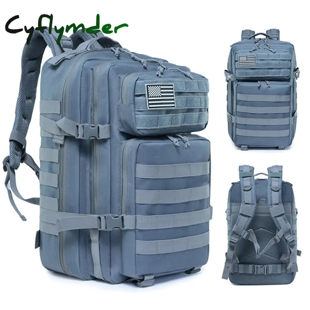 Cyflymder 50L Man/Women Hiking Trekking Bag Military Tactical Backpack Army Waterproof Molle Bug