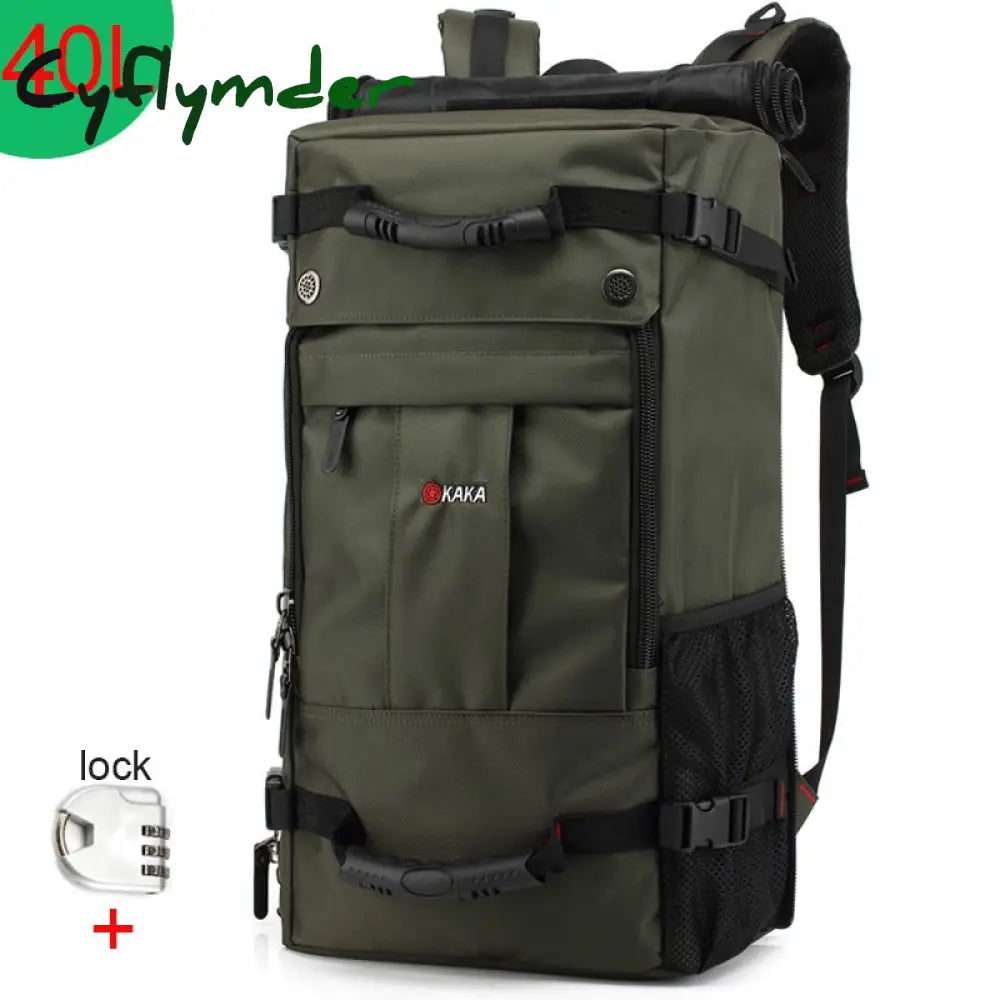 Cyflymder 50L Waterproof Travel Backpack Men Women Multifunction 17.3 Laptop Backpacks Male Outdoor