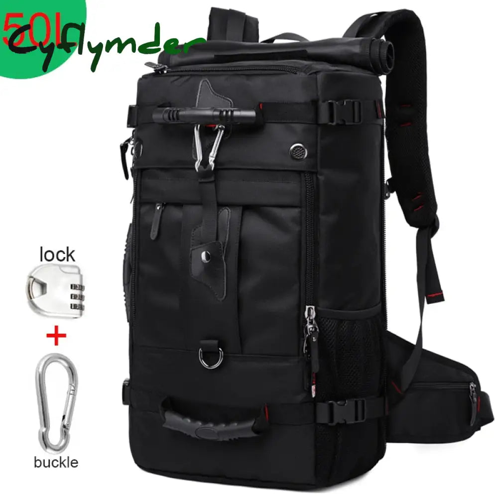 Cyflymder 50L Waterproof Travel Backpack Men Women Multifunction 17.3 Laptop Backpacks Male Outdoor