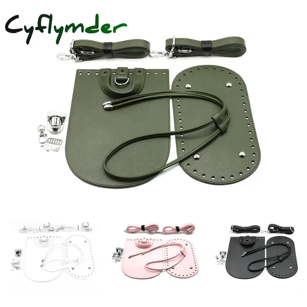 Cyflymder 7Pcs/Set Bag Diy Repair Kit Crochet Base Shoulder Strap Set Backpacks Making Wallets